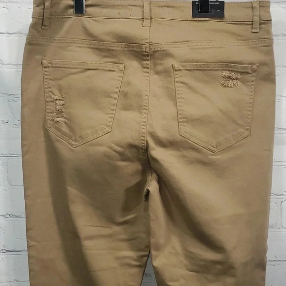 Risen Distressed Cuffed Ankle Skinny Jeans Size 2XL NWT - Picture 6 of 15